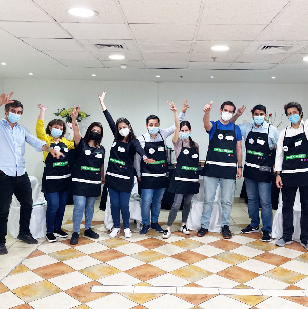 Equipo del Programa de Cultura Centrada en el cliente Falabella