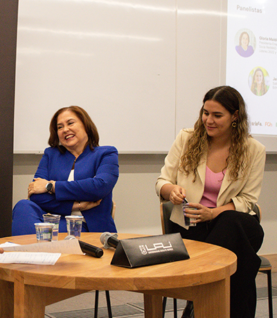 Gloria Maldonado y Javiera Becerra, ponentes del círculo mujeres e innovación