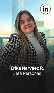 Erika Narvez. Jefa de Personas. Brinca