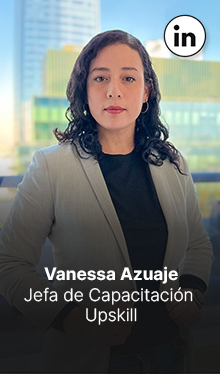 Vanessa Azuaje. Jefa de Capacitación Upskill