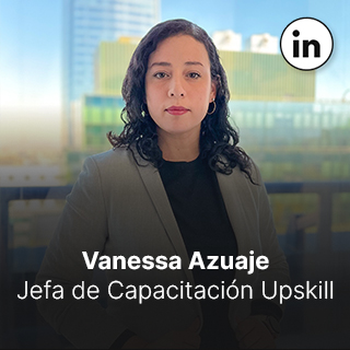 Vanessa Azuaje. Jefa de Capacitación Upskill